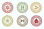 Christmas Circle Photoshop Brushes preview 4