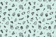 Line art Winter seamless Pattern PNG, a Seasonal Illustration by NatArt (Thumbnail 2 of 4)