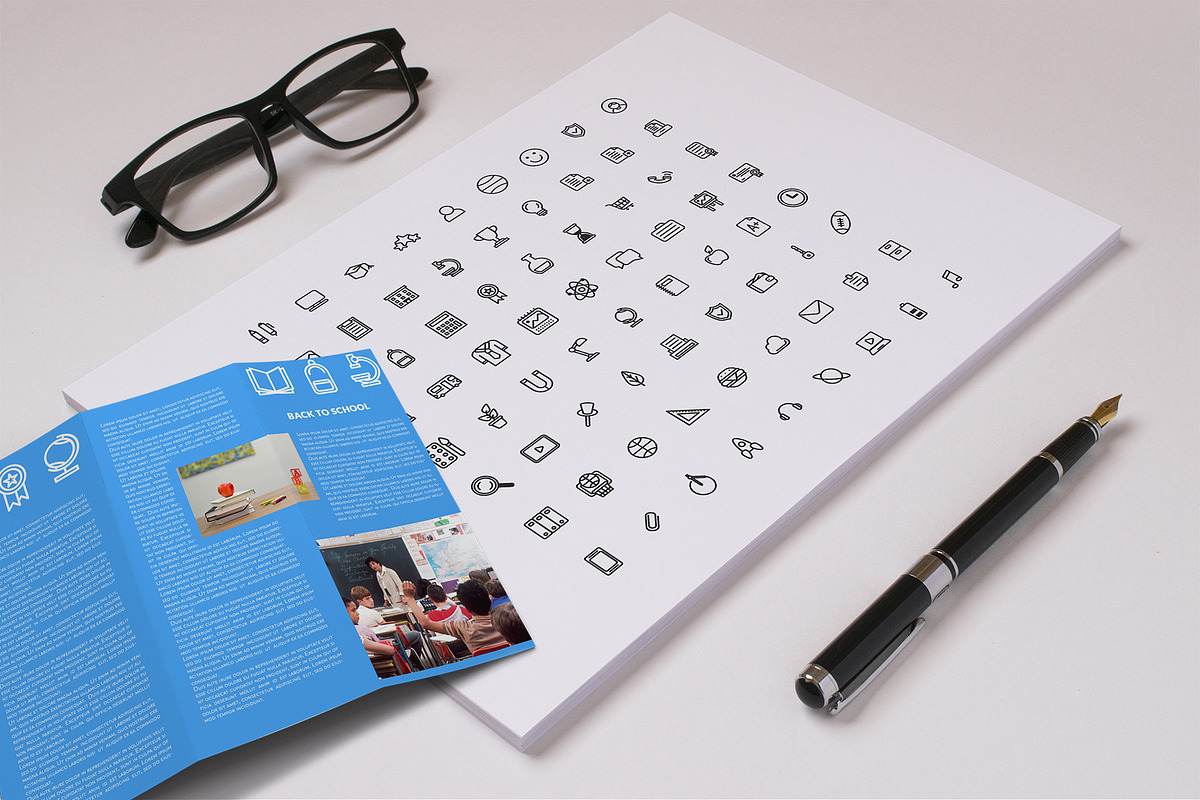 Back to School Icons set, an Icon by helgascandinavus (Photo 2 of 5)