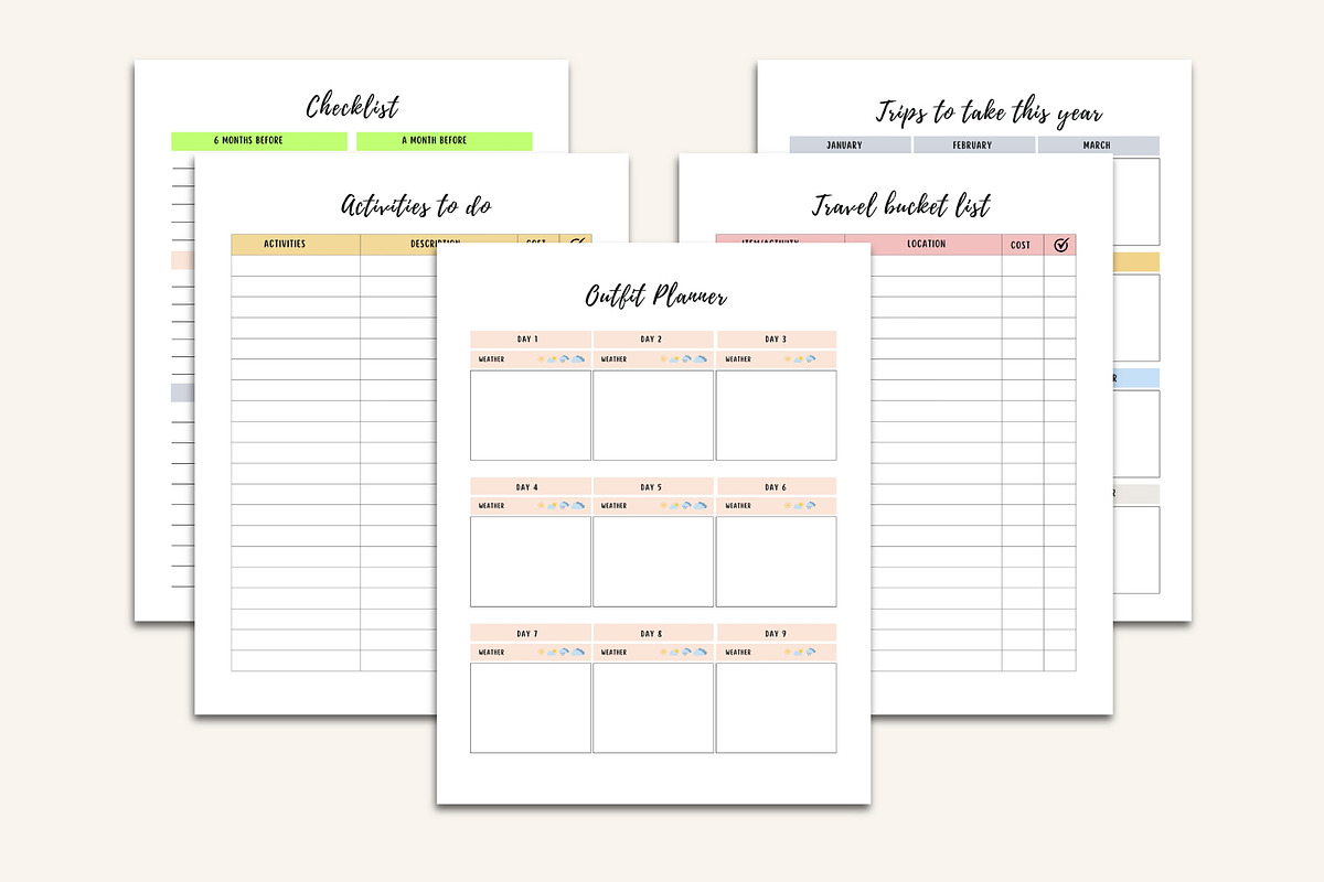 2026–2027 Travel Journal, a Stationery Template by Designmela01 (Photo 5 of 11)