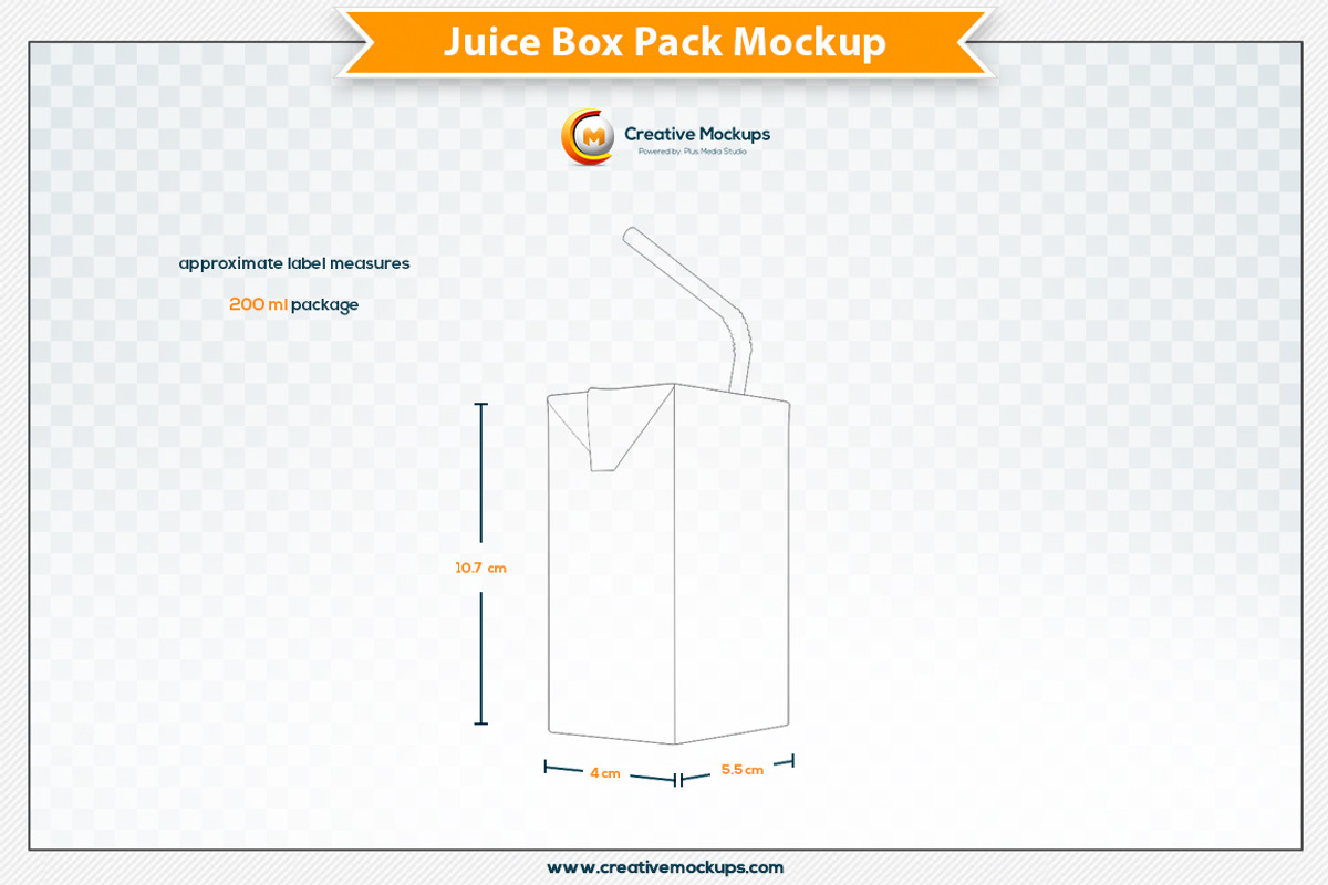 Juice Box Pack Mockup, a Merchandise Mockup by Plus Media (Photo 6 of 6)
