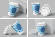12 oz Coffee Cup Mockups, a Cups & Container Mockup by megostudi0 (Thumbnail 1 of 6)