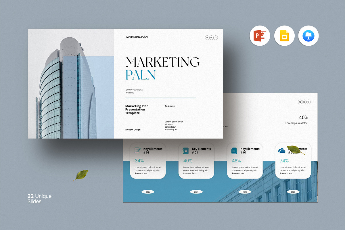 Marketing Plan Presentation Template, a Presentation Template by Dream-Lab (Photo 1 of 7)