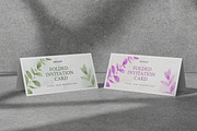 Folded Invitation Card Mockup, a Books & Magazine Mockup by Pexelyou (Thumbnail 3 of 5)