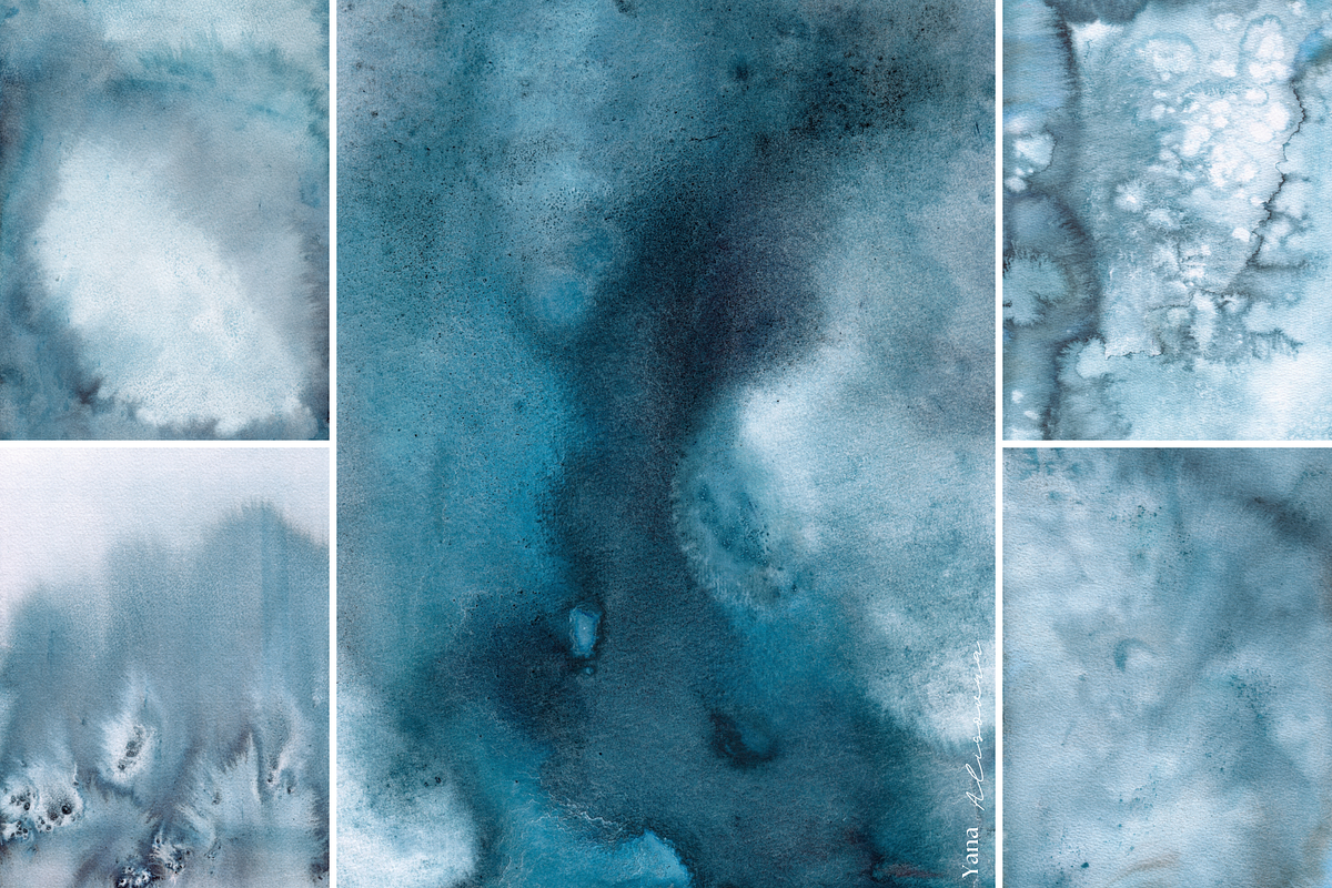 OCEAN Organic Textured Backgrounds, a Background Graphic by Alisovna (Photo 7 of 15)