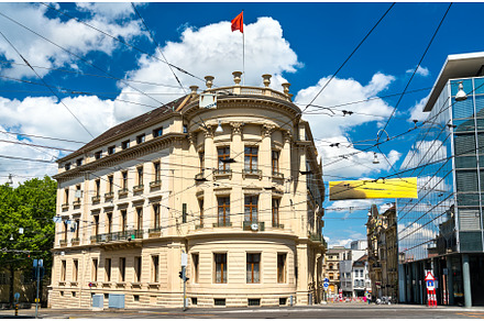 Traditional architecture of Basel in, an Architecture Photo by Leonid Andronov