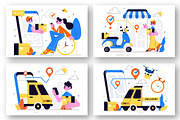 10 Courier or Delivery Service, a Work Illustration by denayunebgt (Thumbnail 3 of 4)