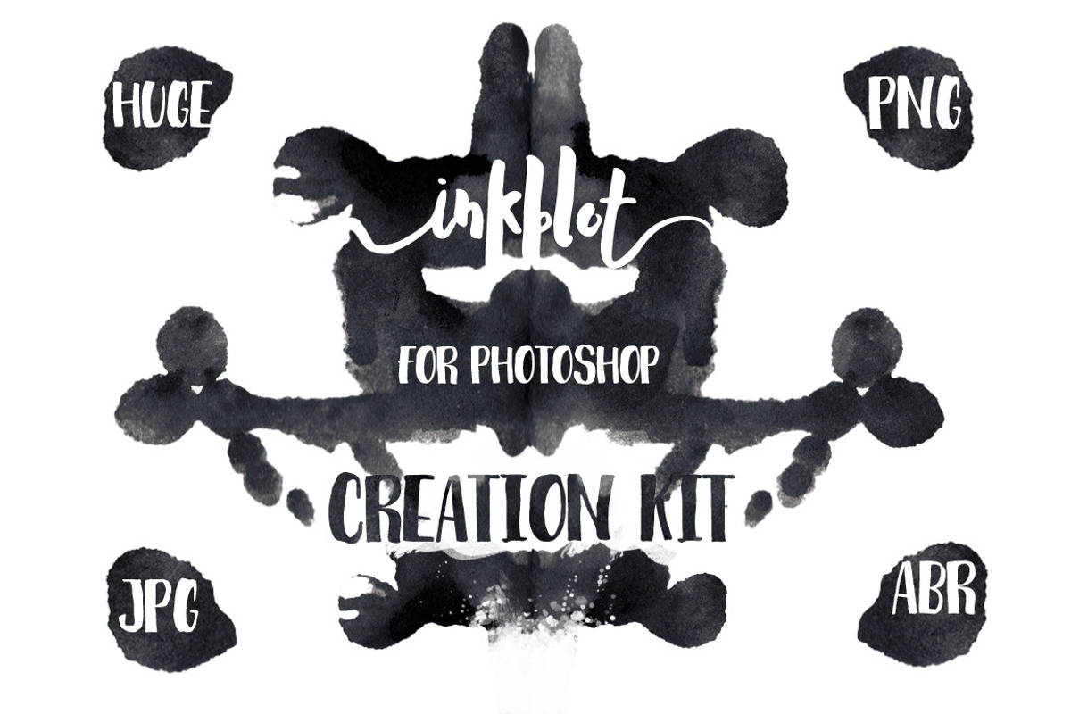 Inkblot (Rorschach test) art kit, a Texture Graphic by Transfuchsian (Photo 1 of 5)