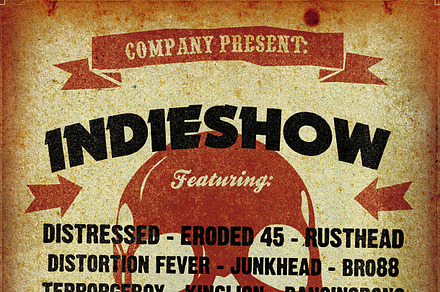 Vintage Skull Music Poster Template