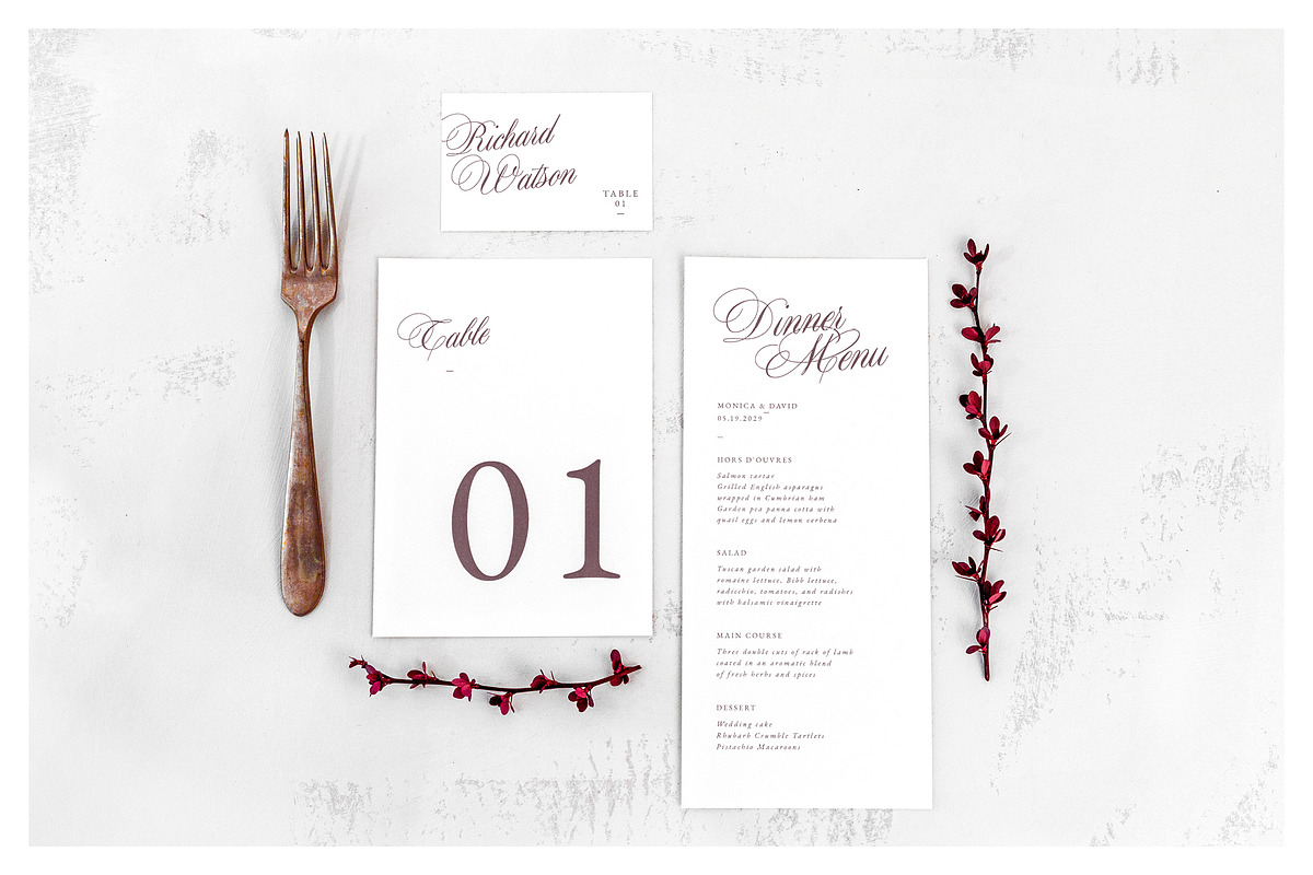 Old England Wedding Suite Collection, an Invitation Template by volume 1 visual design (Photo 30 of 33)