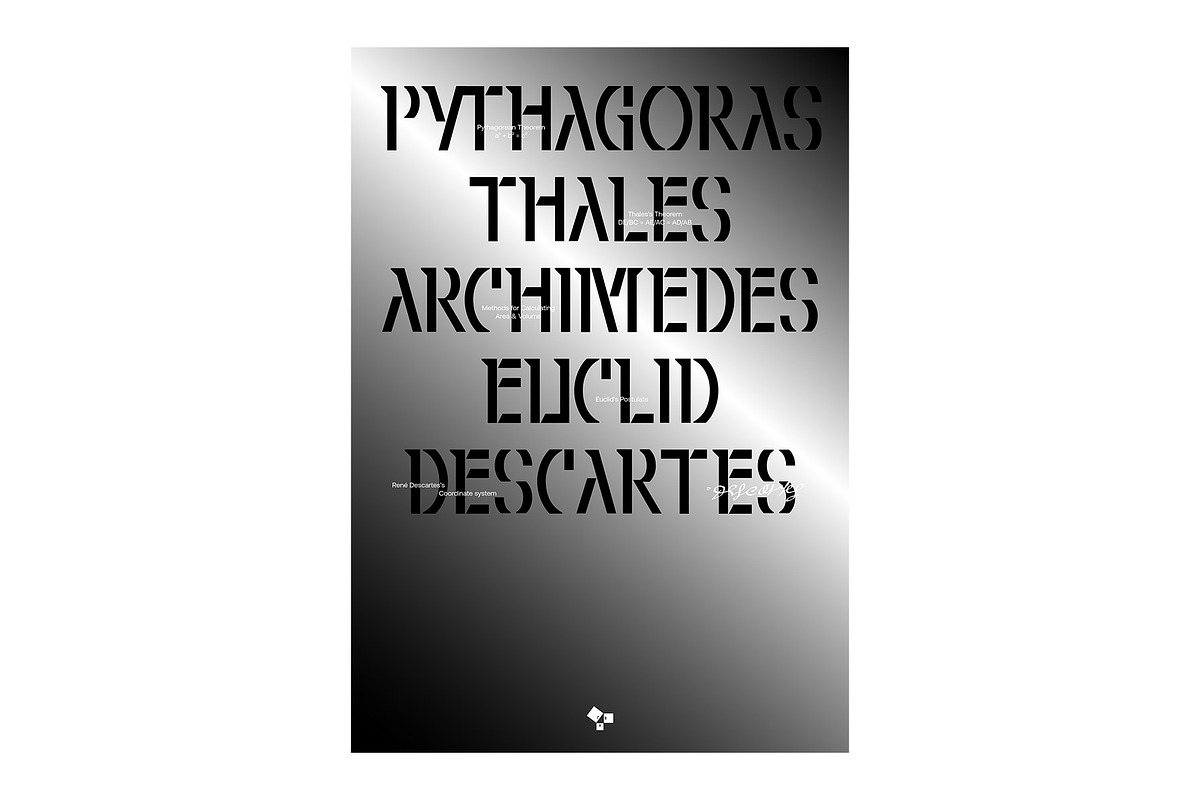GEOMETRY FONT / HÌNH HỌC FONT, a Sans Serif Font by HaiHoa (Photo 10 of 11)