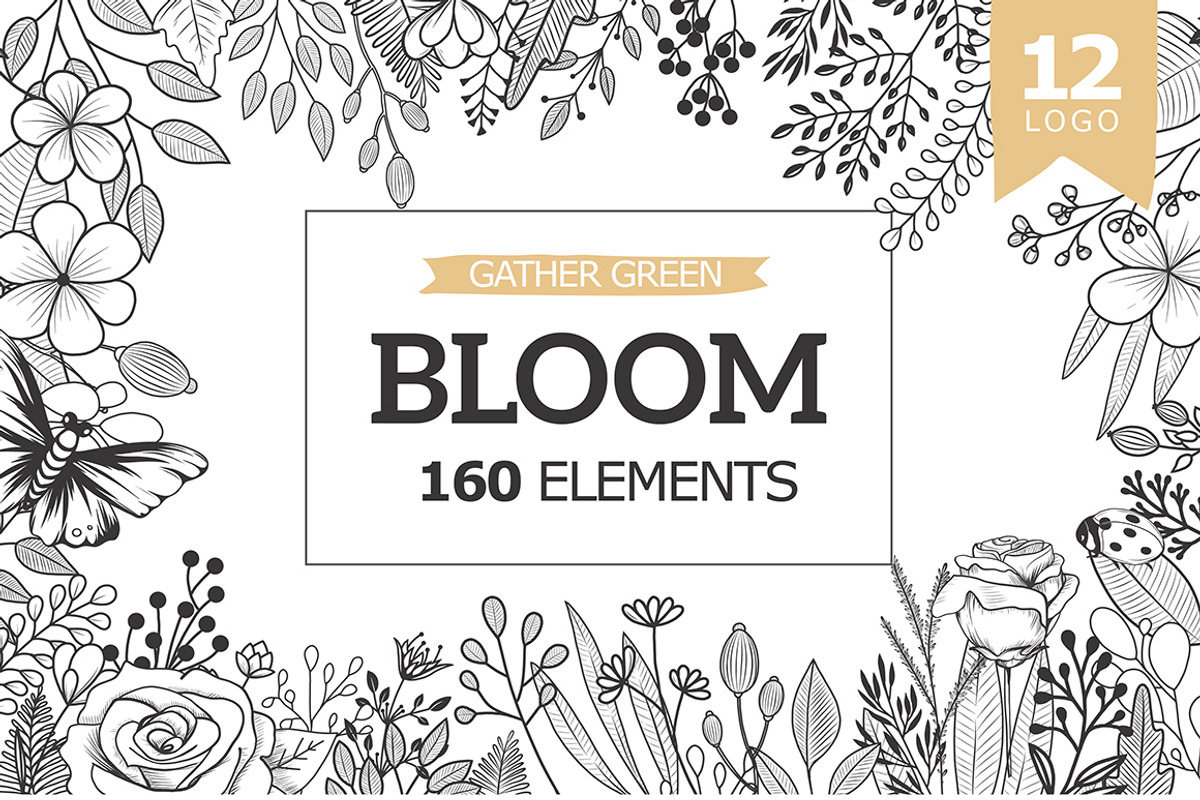 Bloom Сollection, a Decorative Illustration by Luba Vega (Photo 1 of 6)