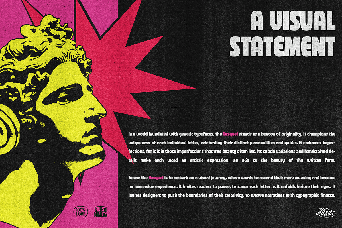 Gasquel - Aesthetic Bold Fonts, a Sans Serif Font by Konstantine Studio (Photo 3 of 9)