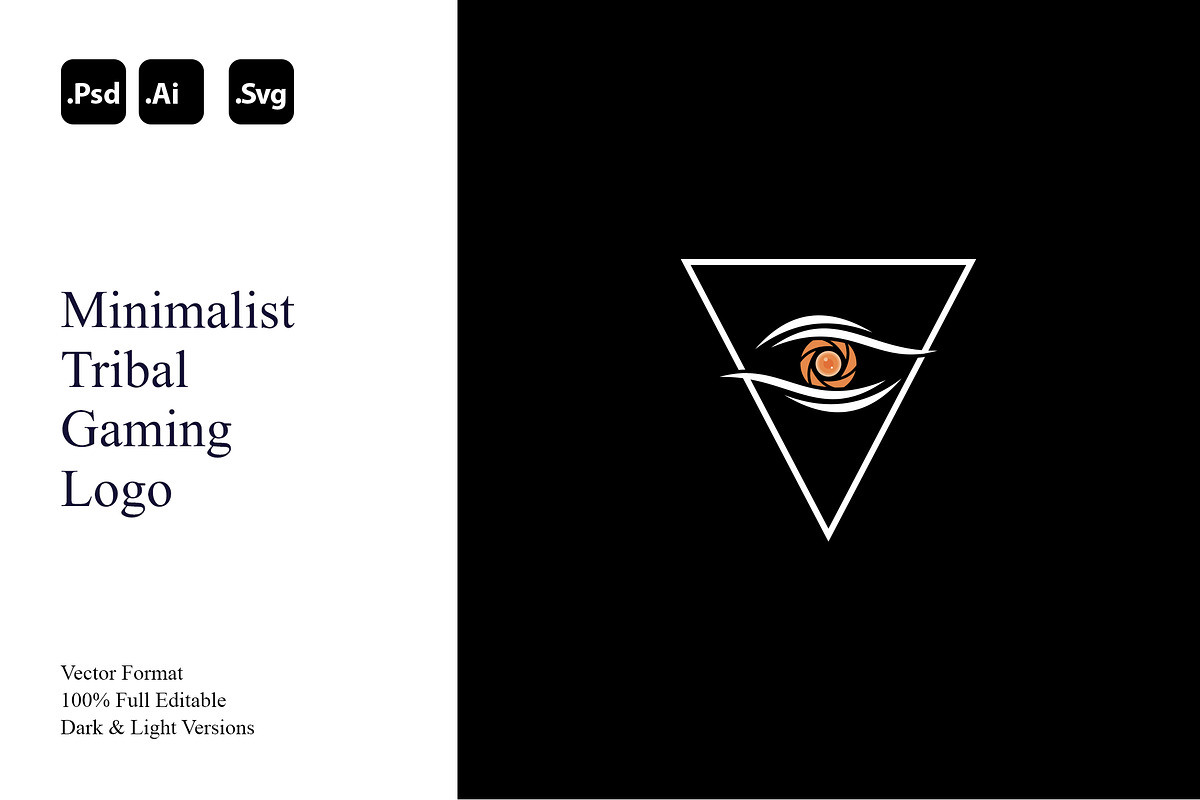 Minimalist Tribal Gaming Logo, a Branding & Logo Template by Luxury Logos (Photo 1 of 4)