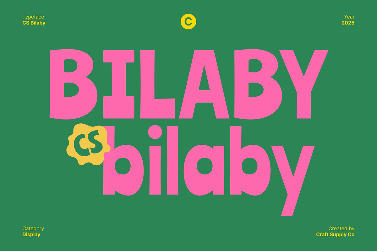 CS Bilaby – Playful Font, a Sans Serif Font by Craft Supply Co. (Photo 1 of 8)