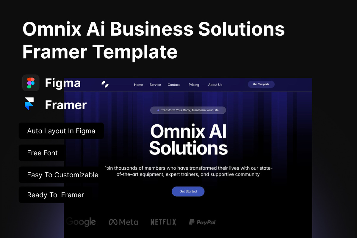 Ai Business Solutions figma template, a Landing Page Template by Pixel Blend (Photo 5 of 5)