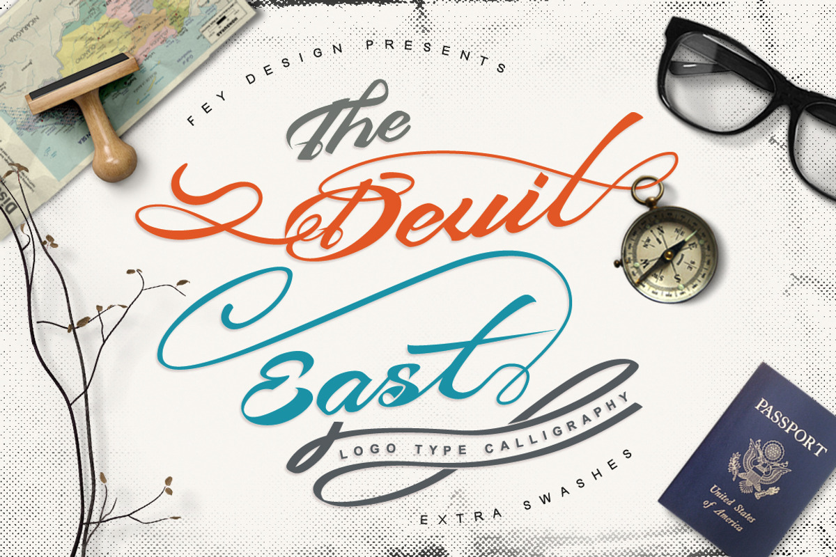 Devil East, a Script Font by FHFont (Photo 1 of 8)