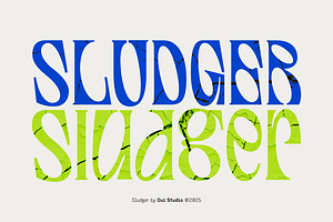 Sludger Edgy Display Font