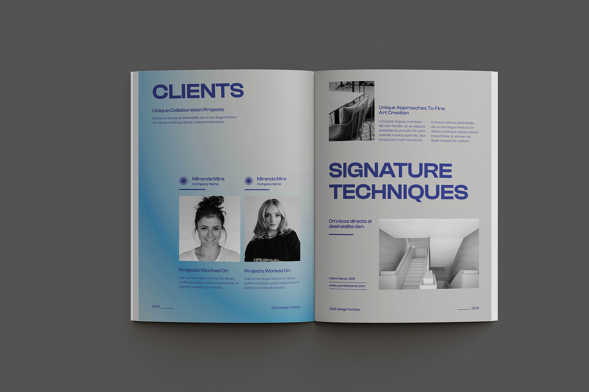 Clean Gradient Portfolio preview 8