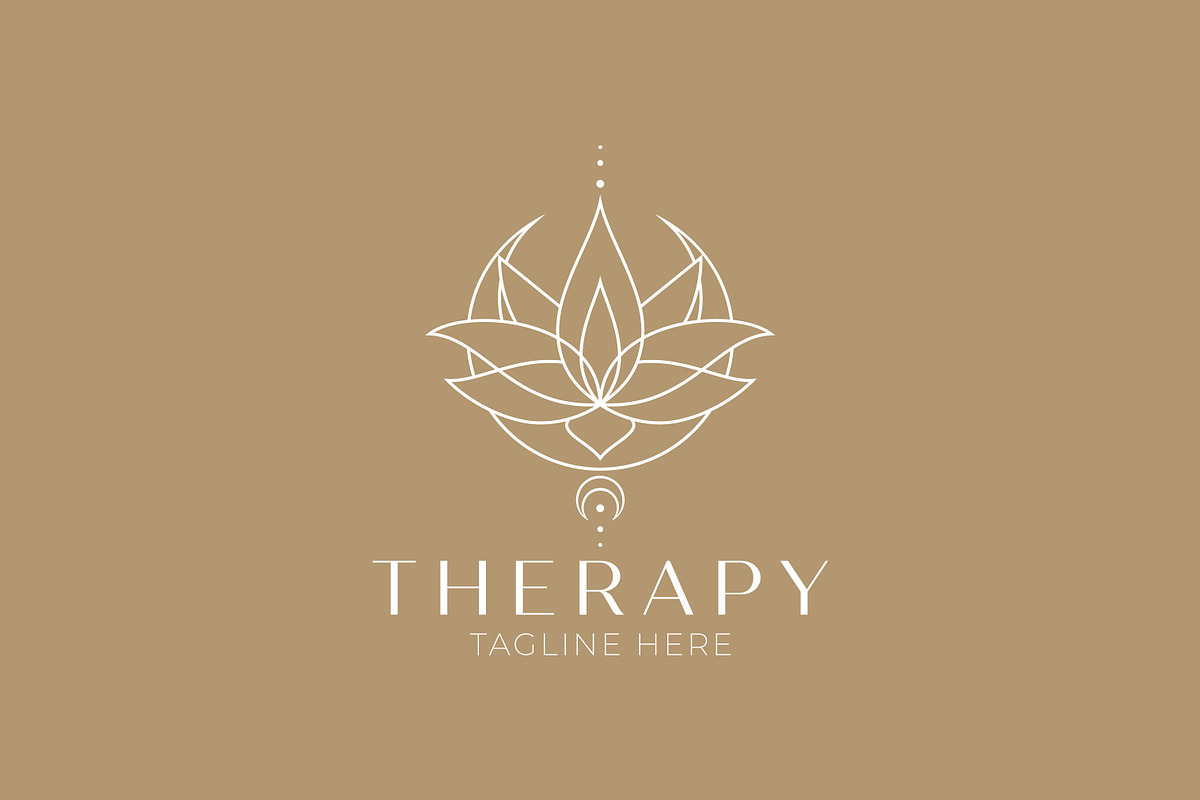Therapy Lotus Flower Logo Wellness, a Branding & Logo Template by Signatoro (Photo 3 of 3)