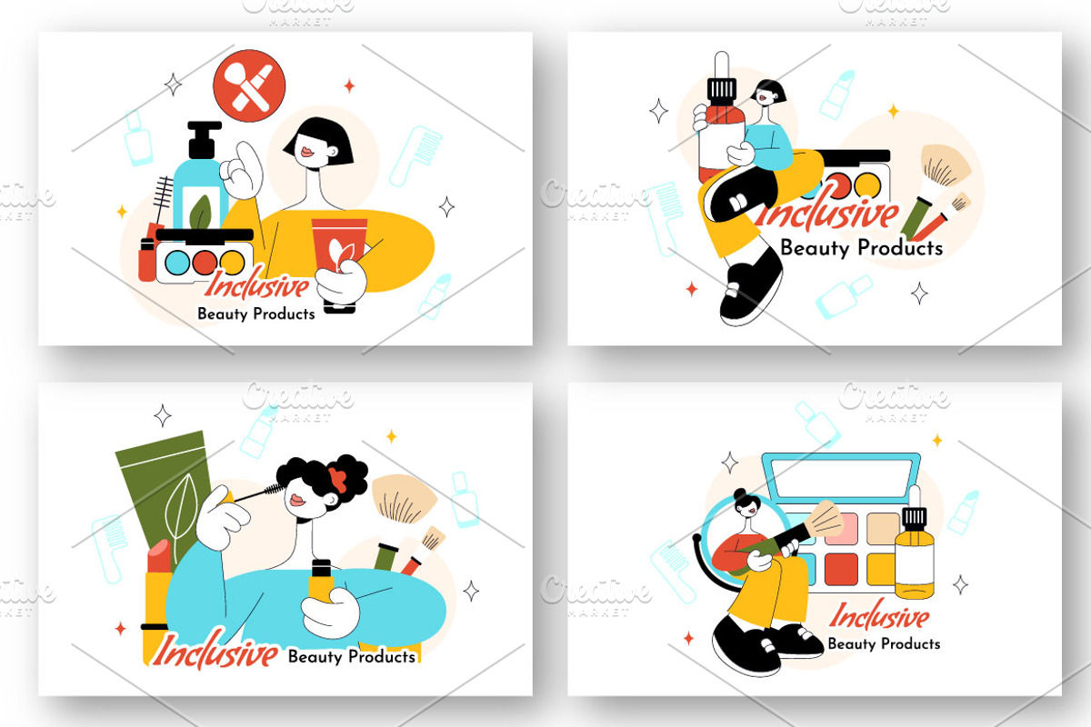 10 Inclusive Beauty Products, a Person Illustration by denayunebgt (Photo 3 of 4)