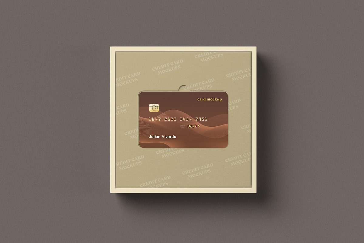 Credit Card with Box Mockups, a Mockup by artimasa (Photo 4 of 7)