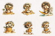 Whimsical Summer Hedgehog PNG, an Animal Illustration by CreationArt (Thumbnail 4 of 7)