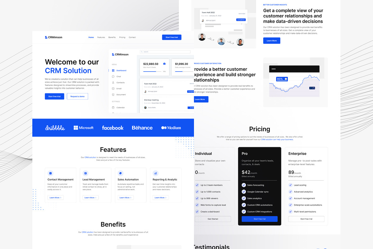 Mars - (Bundle) Landing Page UI Kit, an UI Kit Template by mz-studio (Photo 2 of 7)
