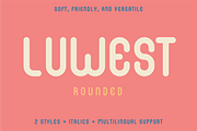 Luwest Rounded, a Sans Serif Font by Elyas Beria Studio (Thumbnail 1 of 8)