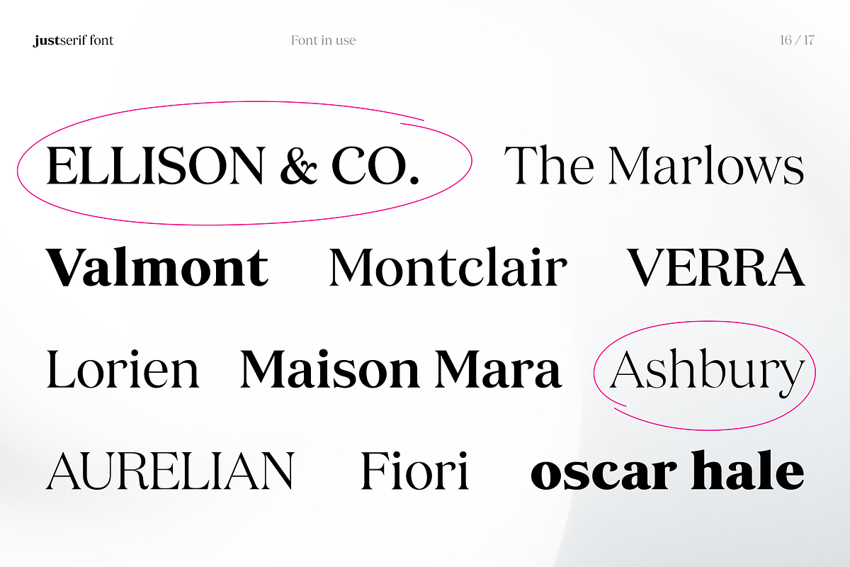 JUST Serif Modern Editorial Typeface, a Serif Font by JUST Creative (Photo 16 of 17)
