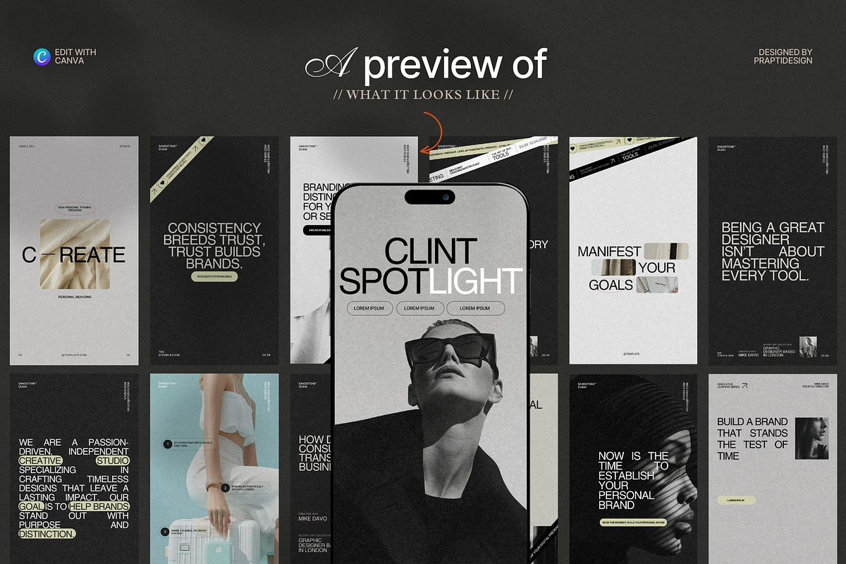Aesthetic Story Instagram Template, a Social Media Template by Prapti Design (Photo 3 of 9)