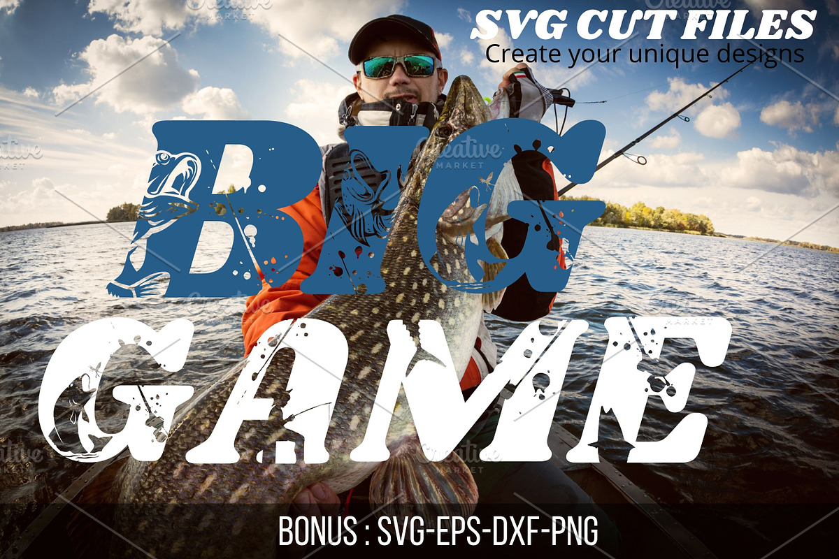 Big Game Fishing, Fishing font, a Font by Tattoo Worker Studio (Photo 1 of 3)