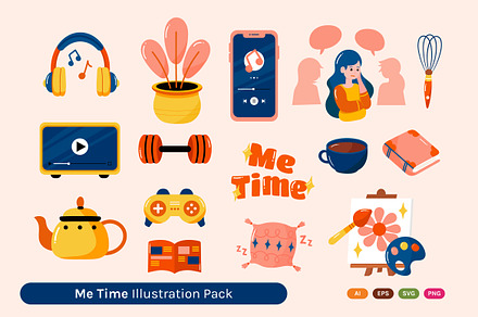 Introvert Illustration Pack