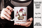 Watercolor Whimsical Gnomes PNG, an Illustration by NiiiNArt (Thumbnail 3 of 6)