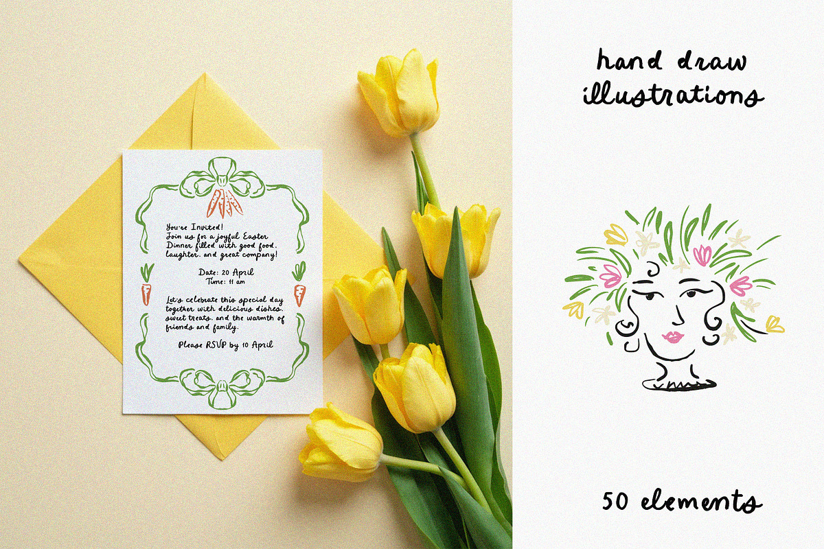Whimsical Spring Clipart, an Object Illustration by Teresa Art Store (Photo 3 of 6)