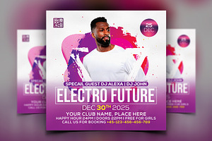 Night Club Flyer, a Flyer Template by AfzaalGraphics