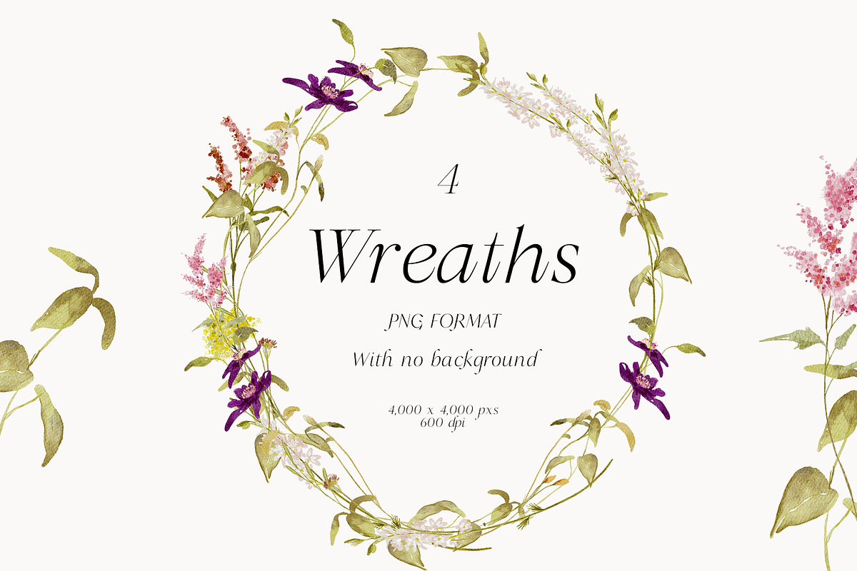 Wildflower spring watercolor florals, a Decorative Illustration by Grace Noboa Illustrations (Photo 6 of 9)