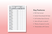 Blood Sugar & Blood Pressure Log, a Templates & Theme by Creative Corner (Thumbnail 2 of 4)