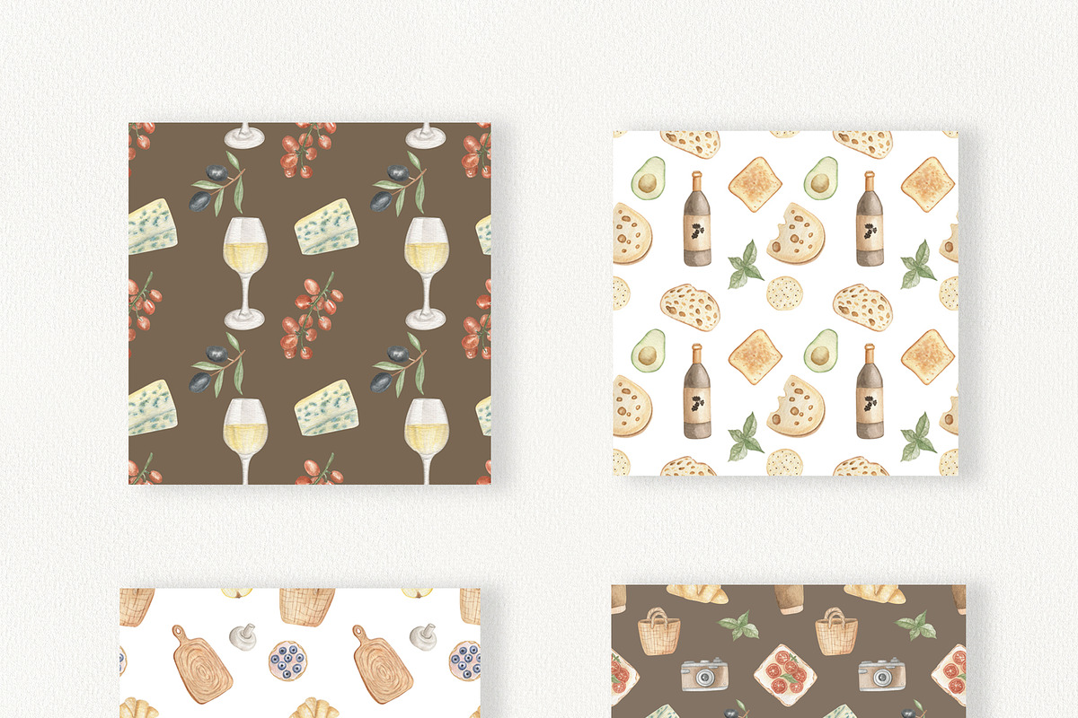 PICNIC watercolor food set, a Decorative Illustration by ViolettaKh (Photo 7 of 8)