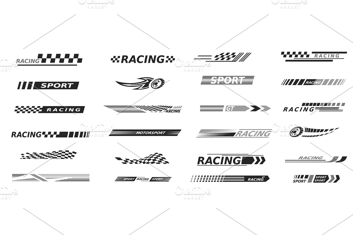 Racing car bars. Speed race arrow, a Sport Illustration by Stock-Smart-Start