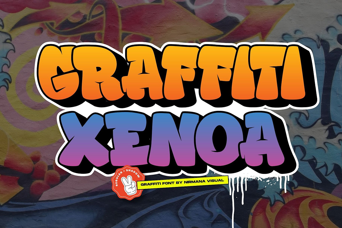 Graffiti Xenoa - Graffiti Bombing, a Handwritten Font by Nirmana Visual (Photo 1 of 6)