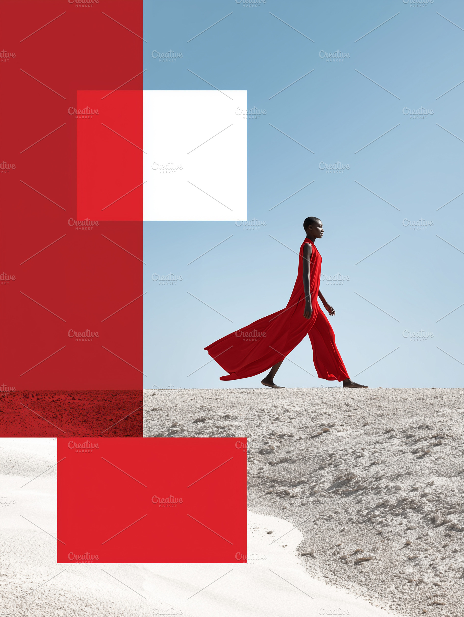 Minimalist fashion scene with woman, a Beauty & Fashion Photo by MistyDay