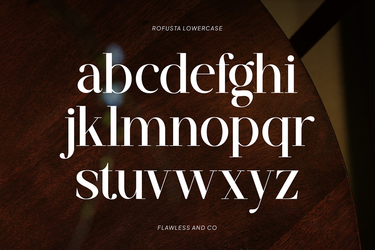 Rofusta - Elegant Stylish Serif Font, a Serif Font by Flawless And Co (Photo 7 of 12)