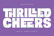 Thrilled Cheers, a Sans Serif Font by Nathatype (Thumbnail 1 of 11)