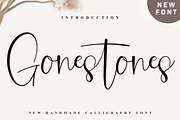 Gonestones, a Handwritten Font by InermediaSTUDIO (Thumbnail 1 of 8)