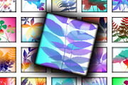 Collage Sheet - Leaves Motives, a Print Template by Kseniya-Omega (Thumbnail 1 of 3)