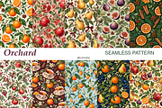 Velvet Orchard Seamless Pattern, a Pattern Graphic by Colorsfav (Thumbnail 1 of 7)