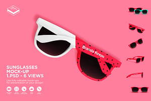 Sunglasses Mock-up, an Apparel Mockup by Branda Keeps
