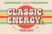 Varago Retro 70's Bubble Font, a Sans Serif Font by Vadovastd (Thumbnail 7 of 9)