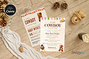 Cowboy Baby Shower Invitation Temp, an Invitation Template by Snapybiz (Thumbnail 10 of 12)